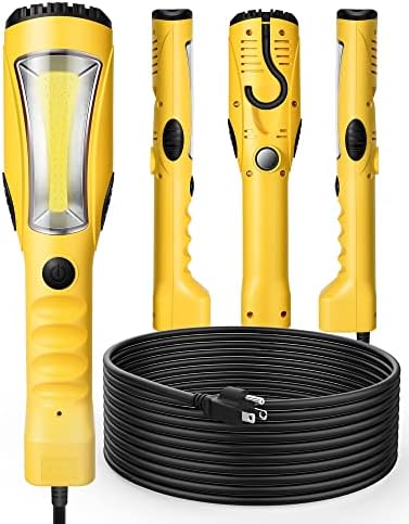 DEWENWILS 25ft COB LED Work Light 1200LM with Magnet Hook & Cord, ETL by DEWENWILS