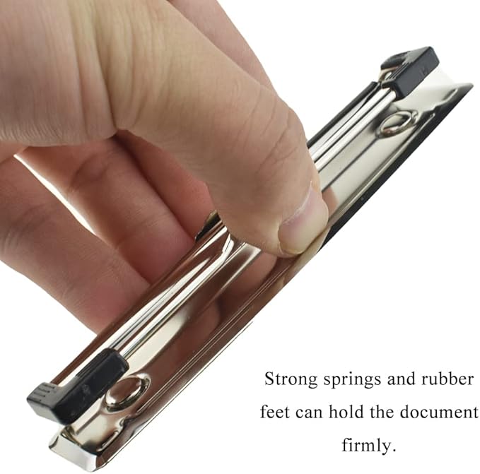 HAHIYO 4.72 Inches Silver Metal Clipboard Clips - Image 4