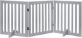 Unipaws Indoor 3 Panels Classic Freestanding Wooden Foldable Pet Gate by unipaws