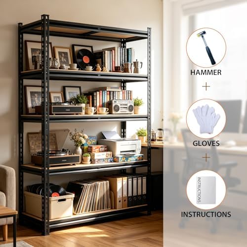72" H Heavy-Duty Garage Shelving | Metal Garage Storage Racks, 3,500-pound Capacity; Adjustable Shelving for Garage Storage, Multi-Purpose Shelving Unit,72H*36.04W*16D - Image 7