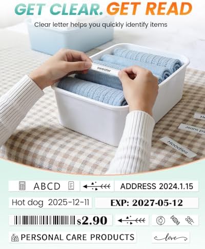 3.5mm 0.13'' Label Maker Tape Replacement for Brother TZe-N201 TZeN201 - Image 3
