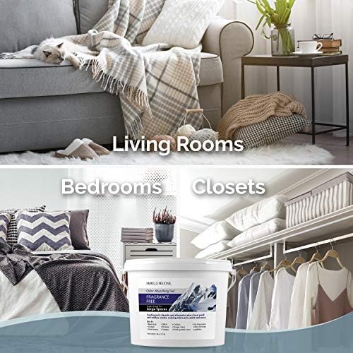 SMELLS BEGONE 1-Gallon Gel Odor Eliminator – High-Capacity, Long-Lasting Odor Absorber for Large Spaces, Basements, Garages, Workshops & Commercial Areas – Removes Tough Odors Quickly (Fragrance Free) - Image 5