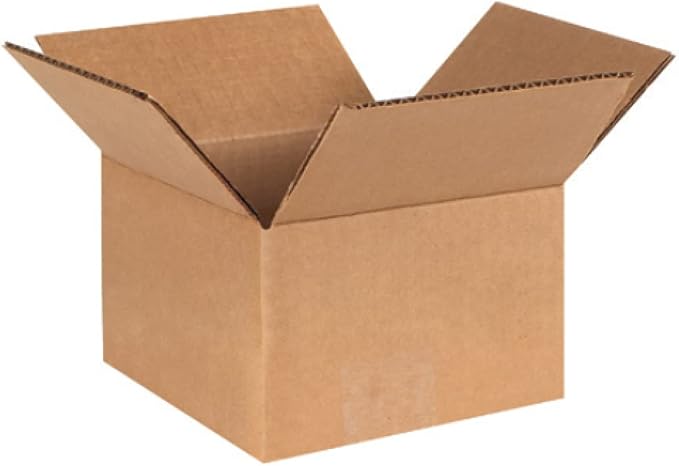 Secure Seal - 6x6x4 Pack of 50 Corrugated Cardboard Packing Shipping Mailing by Secure+Seal