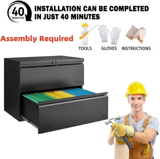2 Drawer File Cabinet, File Cabinets - Image 6