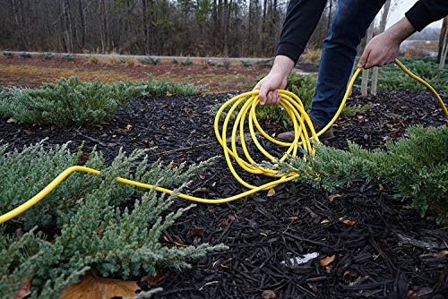 Southwire Outdoor Extension Cord – Durable Vinyl Jacket for for Farm, Ranch & Workshop - Lighted End with Reinforced Blades - SJTW, Yellow - 12 Gauge, 3 Prong - 50 ft (Pack of 6) - Image 5