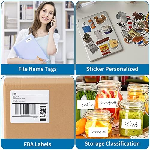 [2000 Sheets 12000 Labels] Shipping Labels 3 1/3"x4" Printable White 6 up Labels for Laser/Inkjet Printers, Mailing FBA Address Label Sticker Paper - Permanent Adhesive Label Blank - Image 7