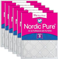 Nordic Pure 18x20x1 Tru Mini Pleat MERV 8 AC Furnace Air Filters 6 Pack by NordicPure