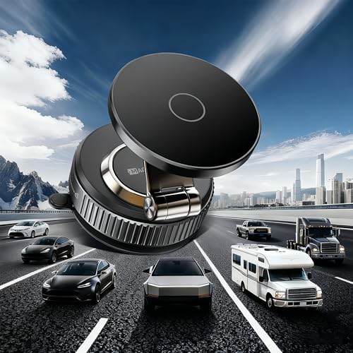 Magnetic Phone Holder for Car 2026 Heavy Duty Model 360° Adjustable Vacuum Suction Car Magsafe Phone Mount Cell Phone Holders for Your Car for iPhone 16 Pro Max 15 14 13 12 Plus (Metal Stand Rotor) - Image 2