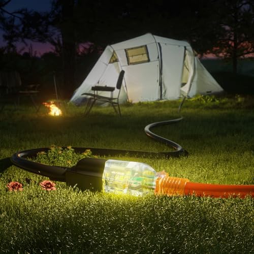 PlugSaf 35 FT 14 Gauge Extension Cord, Heavy Duty Extension Cord, Orange - Image 7