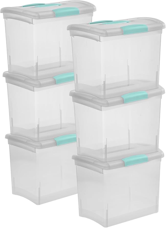 Sterilite Large Nesting ShowOffs, Stackable Small Storage Bin by Sterilite