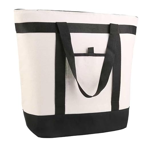 Insulated Cooler Bag, Tote Bag for Grocery Shopping, DIY Your Creative Designs by CIVJET