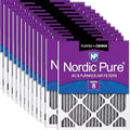 Nordic Pure 18x20x1 Pleated MERV 8 Plus Carbon Air Filters 24 Pack by NordicPure