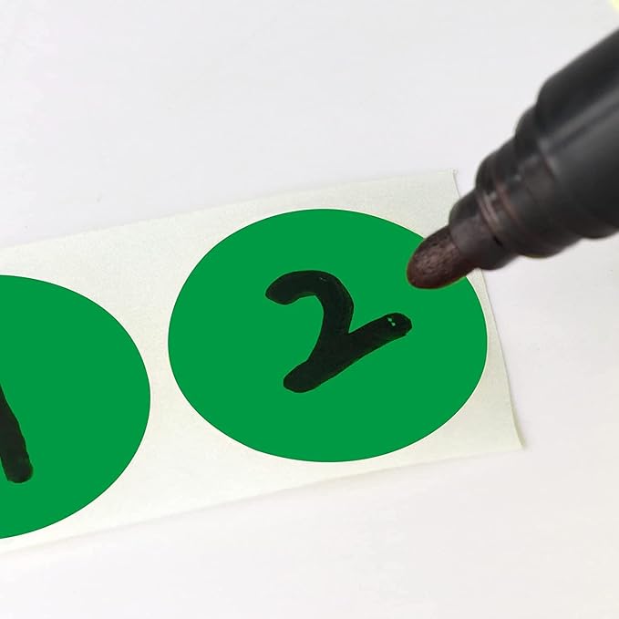 SHYGO® 1“ Green Circle Dot Stickers Color Coding Labels - Image 3