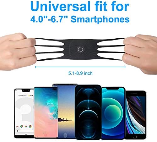VUP Wristband Phone Holder, 360° Rotatable Forearm Armband for iPhone Samsung, Fits All 4-6.9 Inch Smartphones (Pack of 10) - Image 6