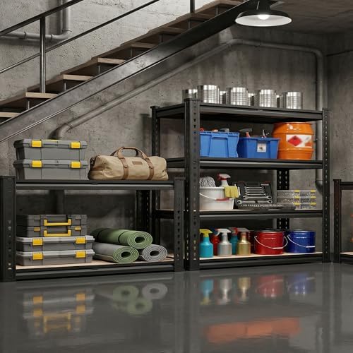 Romorgniz 60.8" H Garage Shelves 5 Tier Storage Shelves Organizers,2000LBS Heavy Duty Adjustable Shelving Unit,Garage Shelves Metal Shelf for Basement, Warehouse,Commercial,School,40" W x20 D,2P - Image 6