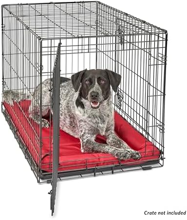 MidWest Homes for Pets Ultra-Rugged MAXX Dog Bed, Water Repellent, Easy Wipe Clean, Super Durable, Fits 36-Inch Dog Crates, Red, Polyester, 22.45"L x 17.33"W x 3"H - Image 4