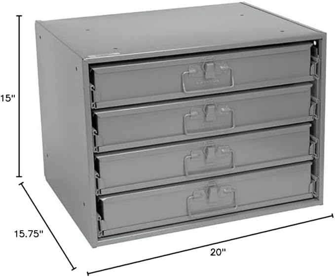 Global Industrial Durham Steel Compartment Box Rack - Image 3