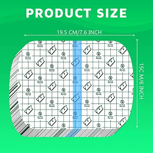 Nuanchu 50 Pcs Waterproof Transparent Adhesive Bandages Clear Adhesive Bandages Stretch Film Tape Tattoo Cover up Tape for Tattoo Swimming Shower(6 x 7.7 Inch) - Image 2