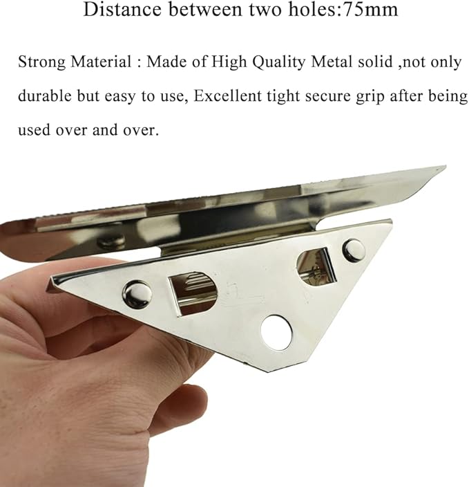 HAHIYO 5.63 Inches Metal Clipboard Clips Grips 3 Pack Mountable Sturdy Strong - Image 3
