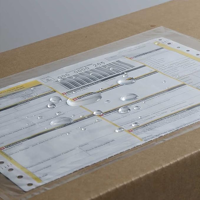 7.5" x 5.5" Packing List Pouches, 500 Pack Shipping Label Envelopes Clear - Image 2