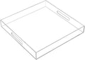 Clear Sturdy Acrylic Serving Tray by KEVLANG
