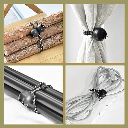 30 Pack Ball Bungee Cord, Heavy Duty Bungie Cord Balls (12",Black/Orange) - Image 7