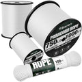 Paracord Rope 750 lb - 500ft 5/32" Parachute Cord 4MM 12-Strand para Cord - Heavy Duty Spool String for Survival,Camping Gear, Survival Bracelet, Clothesline - White by Triberion