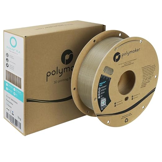 Polymaker PLA Filament, Olive Brown 3D Printing PLA Filament 1.75mm 1kg - Image 3