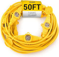 COLSEN Outdoor Extension Cord 50 ft with 11 Outlets, Yellow by COLSEN