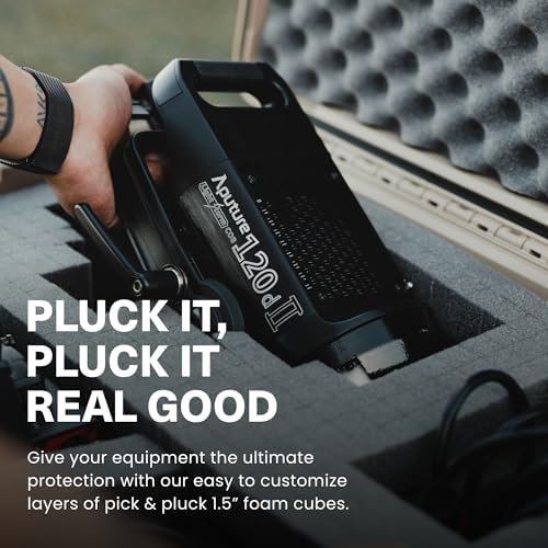 Condition 1 45" Waterproof Hard Case with Wheels & Pluckable Foam, Black - Image 5