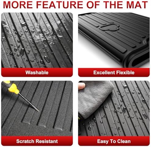 AOMSAZTO Rear Seat Back Cover Backrest Protector for Jeep Gladiator JT 2020-2025 2026 with Seatback Mat fit 2026 Gladiator Accessories 2 Pieces-with Folding Lip - Image 6