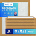 Fiberglass Air Filter -20x25x1Air Filter 12 Pack - Non Pleated 20"x25"x1", AC Filters for Home, Fiberglass, HVAC filters, Heater, Furnace Catcher for Dust - 1 YEAR SUPPLY by Unknown