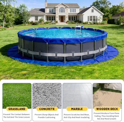 RAINDEWAY 24 Feet Round Tarp Waterproof Multipurpose Circle Tarps - Image 3