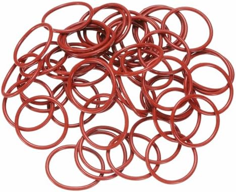 100pcs Silicone O-Ring 23.6x20x1.8mm Metric Sealing Gasket by Unknown