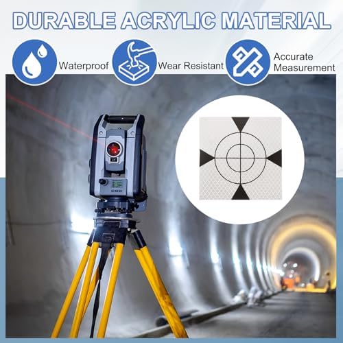 PATIKIL Survey Reflector Target Self-Adhesive Reflective Sheet Surveying Target Mark Tape, Suit for Ship Inspection - Image 4