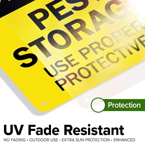 Caution Pesticide Storage Area Use Proper Personal Protective Equipment Sign, 10x14 Inches, Rust Free .040 Aluminum, Fade Resistant, Made in USA by My Sign Center - Image 4