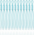KJML DIY Paracord Keychain 12pcs Paracord Rope Keychain Braided Cord Rope Bag Charm for Purse Handbag Decoration Accessories by KJMLDIY