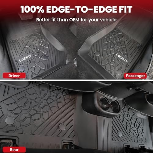 LASFIT Floor Mats for Jeep Wrangler JK 2014-2018 Unlimited 4 Doors - Image 5