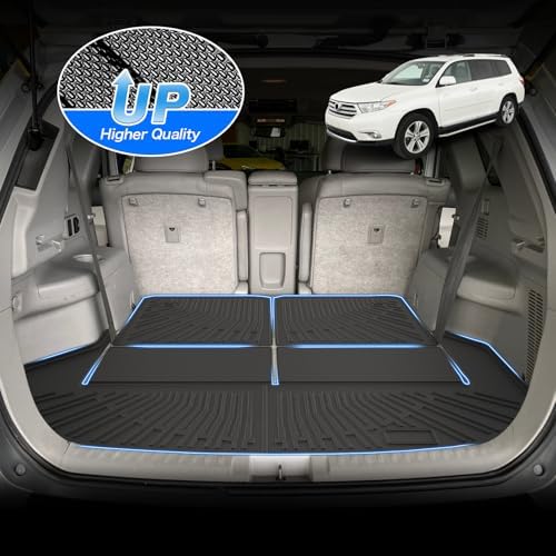 Cartist Floor Mats & Cargo Liner Fit for Toyota Highlander (Non-Hybird) 2008-2013 Accessories All Weather Cargo Liners Carpet Protection - Image 5