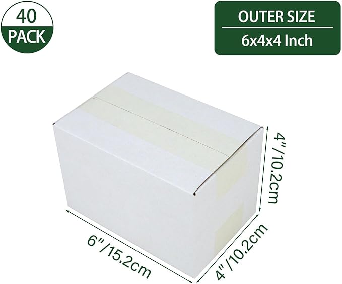6x4x4 Inches Shipping Boxes Set of 40 - Image 2