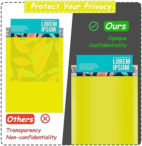 JinRuiKJ Poly Mailers 6x9 Inch, 100 Pcs Shipping Bags, Yellow - Image 5