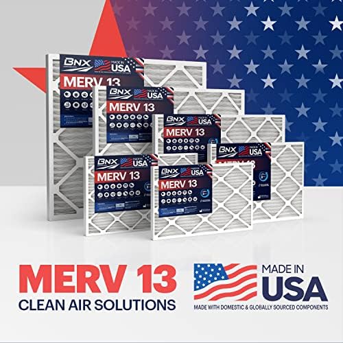 BNX TruFilter 20x23x1 Air Filter MERV 13 (6-Pack) - MADE IN USA - Electrostatic Pleated Air Conditioner HVAC AC Furnace Filters for Allergies, Pollen, Mold, Bacteria, Smoke, Allergen, MPR 1900 FPR 10 - Image 3