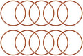 uxcell Silicone O-Ring, 55mm OD, 51mm ID, 2mm Width, VMQ Seal Rings Gasket, Red, Pack of 10 by uxcell