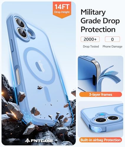 FNTCASE for iPhone 17 Case, Compatible with Magsafe, Glass Screen Protector - Image 5