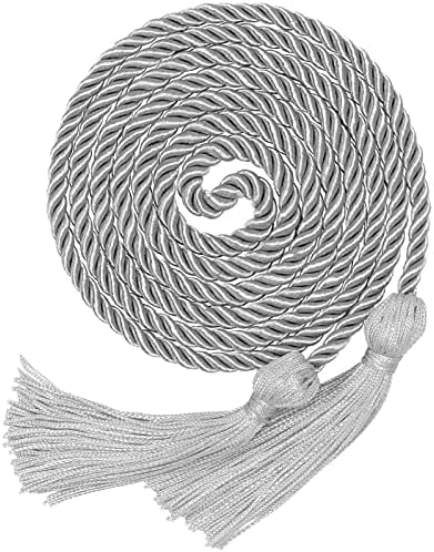 Graduation Cords Sliver Cords for Graduation 2026 Graduation Honor Cords (Silver) by Pseutio