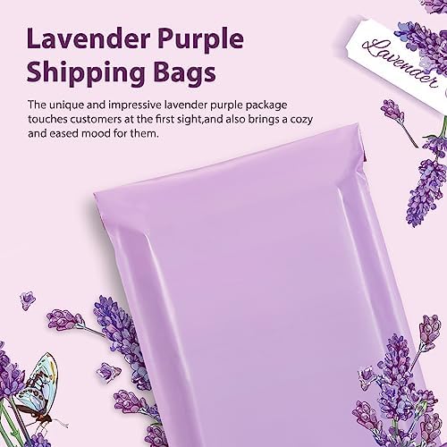 Fuxury Poly Mailers 12x15.5 Inch 1000 Pack, Bulk Shipping Bags for Clothing, Strong Adhesive Shipping Envelopes for Small Business Suppliers,Waterproof Mailers Poly Bags Mailing Envelopes Light Purple - Image 5