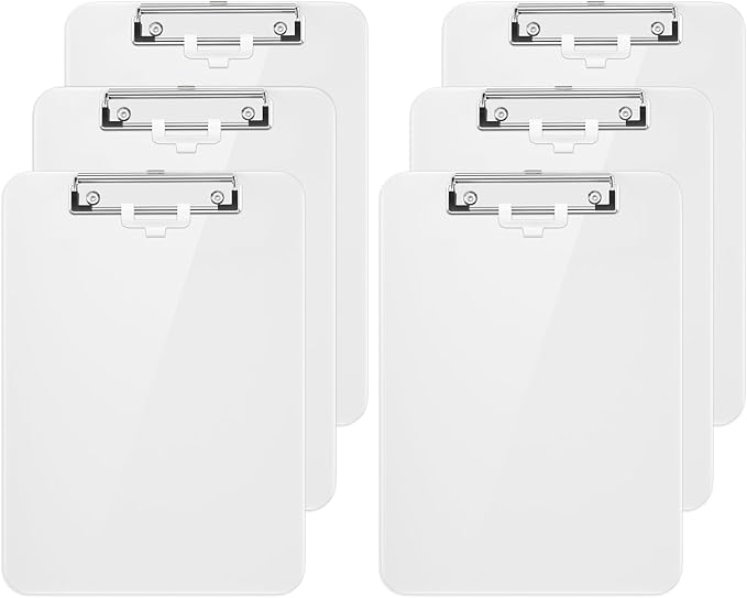 Hongri Plastic Clipboard with Pen Holder, Nurses and Women, Low Profile Clip by Hongri