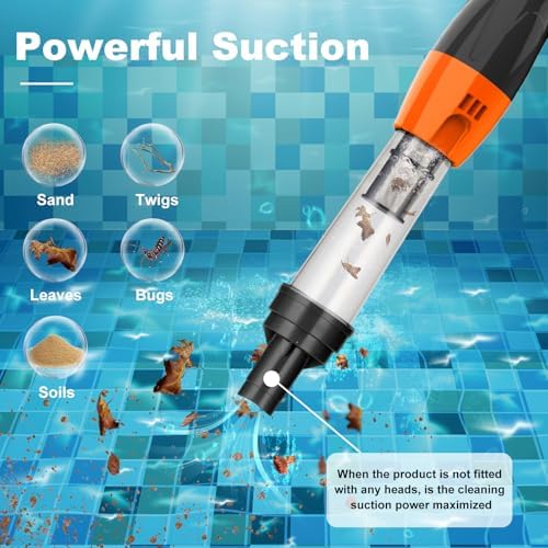 4 in 1 Cordless Rechargeable Small Pool Vacuum spa hot tub - Image 5