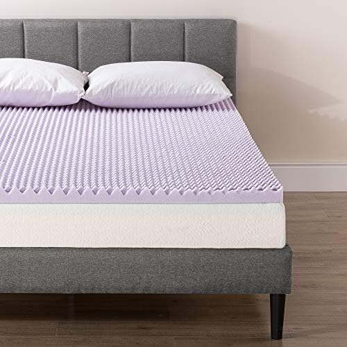 Best Price Mattress 2 Inch Egg Crate Memory Foam Mattress Topper with Soothing Lavender Infusion, CertiPUR-US Certified, Dorm Essentials, Full - Image 3
