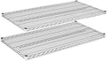 Chrome Wire Shelf |Pack of 2 Shelves| for Storage in Dry Environments | Ideal for Stores, Restaurants, Businesses and Homes (Chrome Wire Shelves, 36''W x 72''L) by Regal+Altair